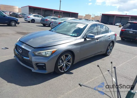 2014 Infiniti Q50 Sport из США, поврежденный, VIN JN1BV7AP4EM684004